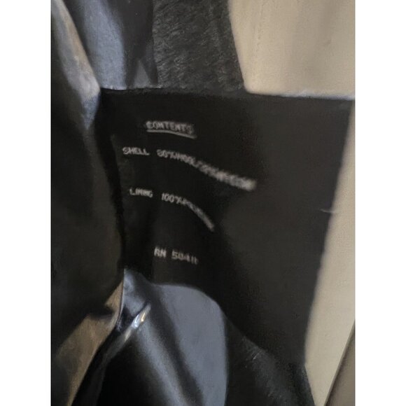 Wool Blend Coat FLEET STREET Women’s PM Jacket Charcoal Gray Button Classic - Picture 7 of 9